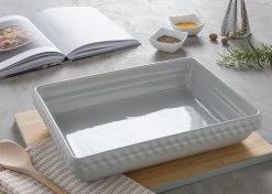 Habitat Ceramic Rectangular Stacking Roaster - Large -Habitat 7881954 R Z001C