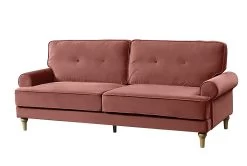 Habitat Vienna Velvet 3 Seater Sofa - Rose -Habitat 7896664 R Z002A
