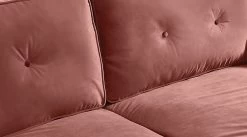 Habitat Vienna Velvet 3 Seater Sofa - Rose -Habitat 7896664 R Z005A