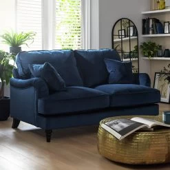 Habitat Matilda Velvet 2 Seater Sofa - Blue 10 Habitat Matilda Velvet 2 Seater Sofa - Blue -Habitat 7899977 R Z001C