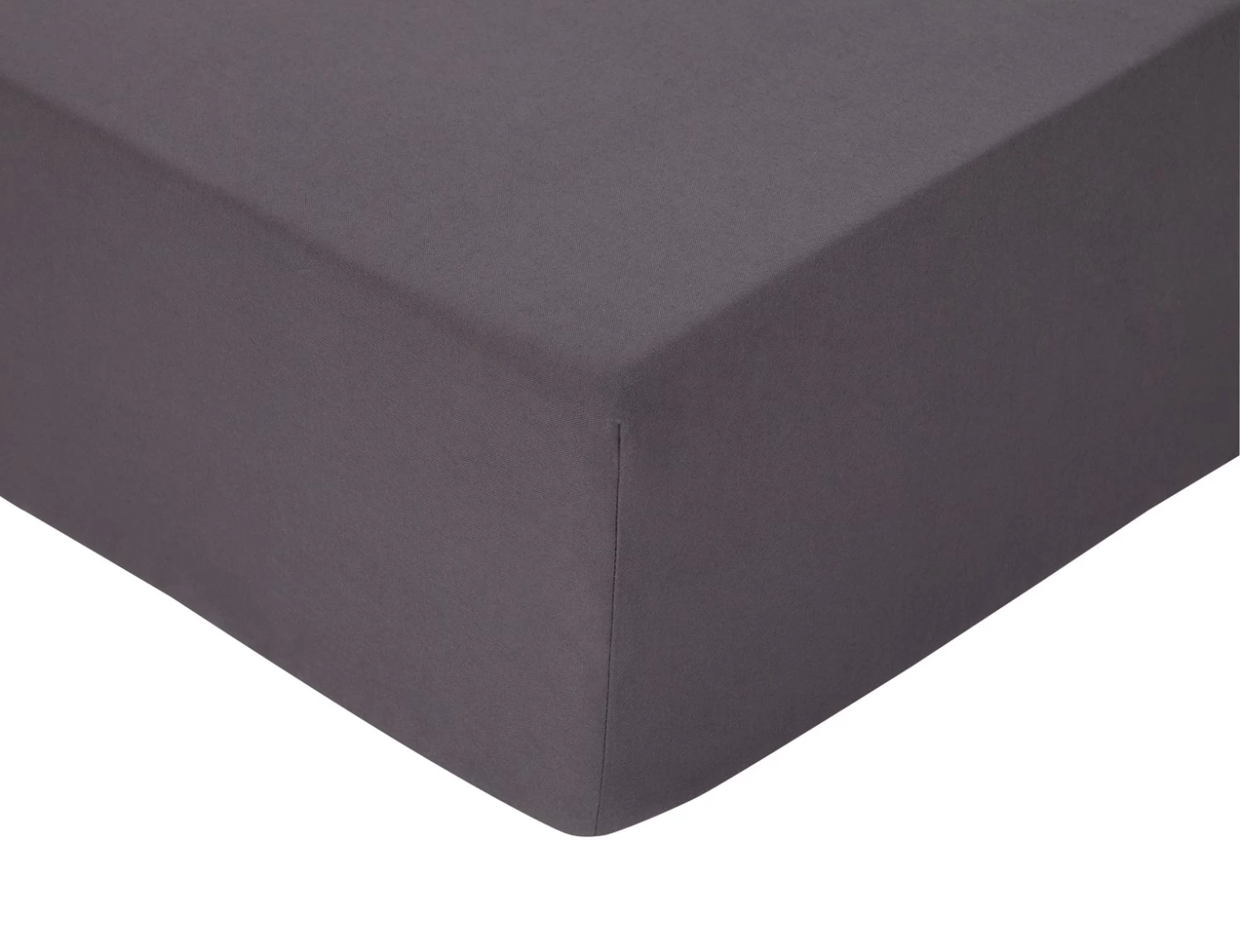 Habitat Brushed Cotton Charcoal Fitted Sheet - Toddler 3 Habitat Brushed Cotton Charcoal Fitted Sheet - Toddler