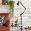 Habitat Swing Arm Floor Lamp - Matt Black -Habitat 7929184 R Z001A