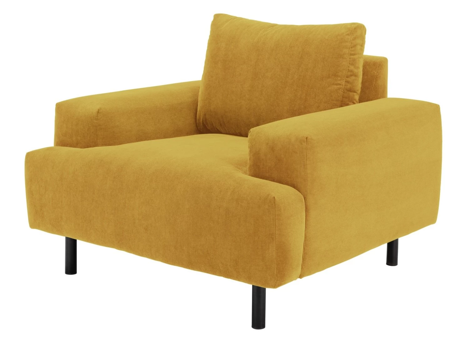 Habitat Julien Fabric Armchair - Yellow 5 Habitat Julien Fabric Armchair - Yellow - Image 3