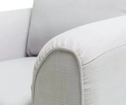 Habitat Cooper Fabric Armchair - Light Grey -Habitat 7956377 R Z004A