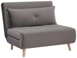 Habitat Roma Small Double Velvet Chair Bed - Charcoal