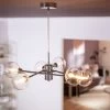 Habitat Glam 6 Light Glass Ceiling Light – Chrome -Habitat 7996973 R Z001A