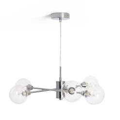 Habitat Glam 6 Light Glass Ceiling Light – Chrome 9 Habitat Glam 6 Light Glass Ceiling Light – Chrome -Habitat 7996973 R Z001C