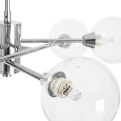 Habitat Glam 6 Light Glass Ceiling Light – Chrome 10 Habitat Glam 6 Light Glass Ceiling Light – Chrome -Habitat 7996973 R Z002A