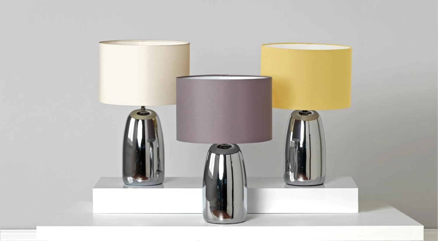 Habitat Largo Touch Table Lamp - Grey & Chrome 6 Habitat Largo Touch Table Lamp - Grey & Chrome - Image 4