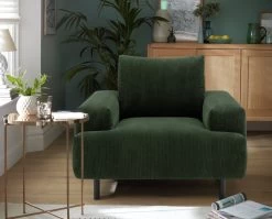 Habitat Julien Fabric Armchair - Green -Habitat 8097242 R Z001C
