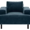 Habitat Julien Velvet Armchair - Navy -Habitat 8117335 R Z001A