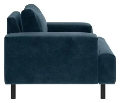 Habitat Julien Velvet Armchair - Navy -Habitat 8117335 R Z004A