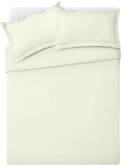 Habitat Egyptian Cotton 400TC Plain Cream Bedding Set-Double -Habitat 8163365 R Z002A