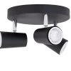 Habitat 3 Light Spotlight Plate - Matt Black 2 Habitat 3 Light Spotlight Plate - Matt Black -Habitat 8185680 R Z001A