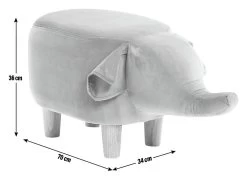 Habitat Elton The Elephant Kids Stool 11 Habitat Elton The Elephant Kids Stool -Habitat 8253598 R Z003A
