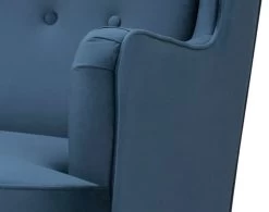Habitat Callie Velvet Wingback Chair - Petrol Blue 10 Habitat Callie Velvet Wingback Chair - Petrol Blue -Habitat 8255912 R Z006A
