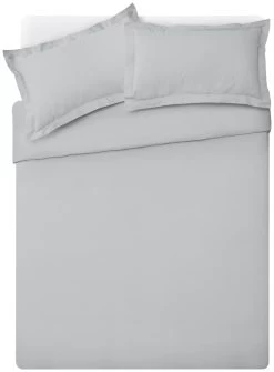 Habitat Egyptian Cotton 400TC Grey Bedding Set - Single -Habitat 8268806 R Z002A