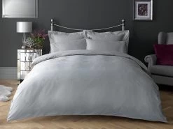 Habitat Egyptian Cotton 400TC Grey Bedding Set - Single -Habitat 8268806 R Z005A