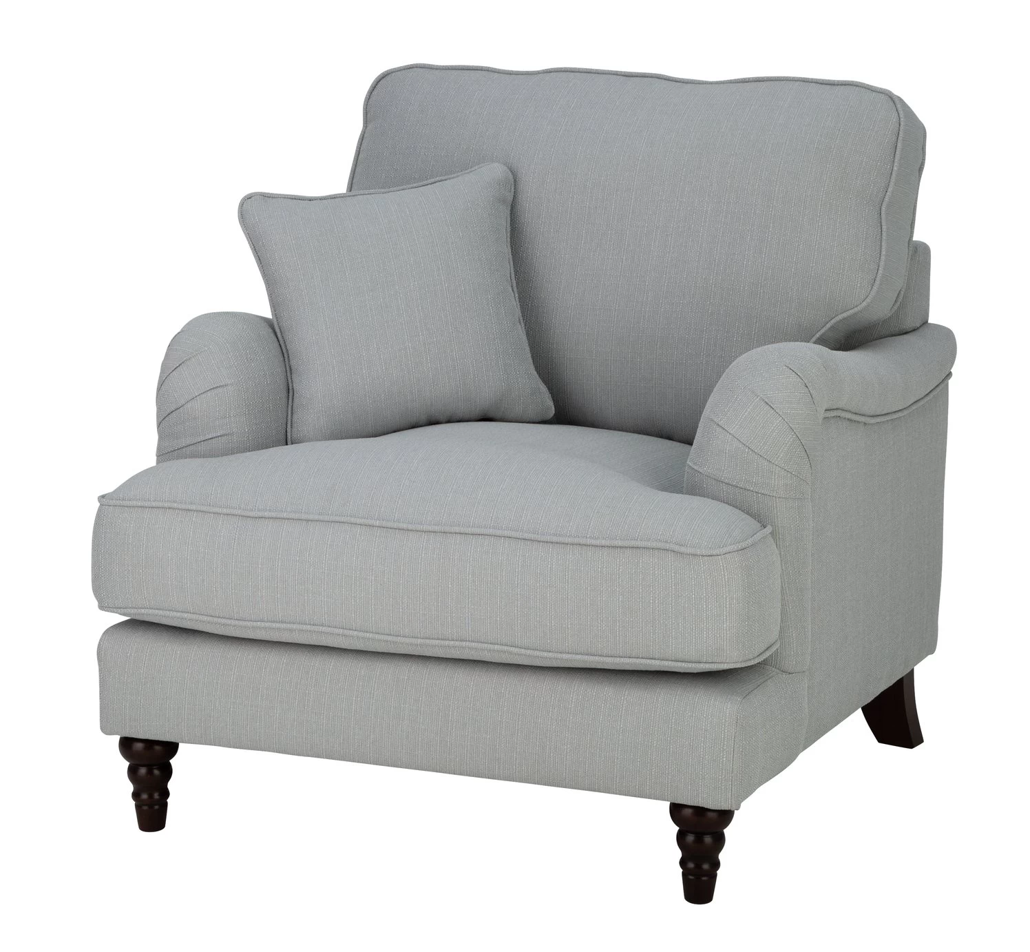Habitat Matilda Fabric Armchair - Grey 4 Habitat Matilda Fabric Armchair - Grey - Image 2