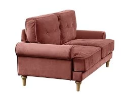 Habitat Vienna Velvet 2 Seater Sofa - Rose 15 Habitat Vienna Velvet 2 Seater Sofa - Rose -Habitat 8340298 R Z004A