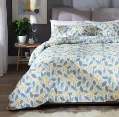 Habitat Scandi Floral Sky Blue & Yellow Bedding Set - Single -Habitat 8345695 R Z006A