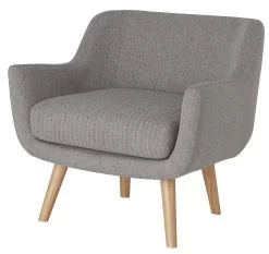 Habitat Nellie Fabric Accent Chair - Grey -Habitat 8346278 R Z002A