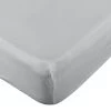 Habitat Pure Cotton 200TC Grey Fitted Sheet - Single -Habitat 8364786 R Z001A