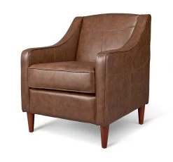 Habitat Dorian Faux Leather Armchair - Tan -Habitat 8435866 R Z002A