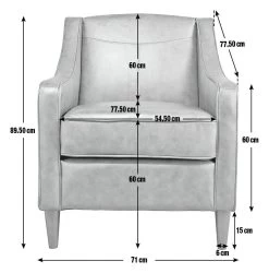 Habitat Dorian Faux Leather Armchair - Tan -Habitat 8435866 R Z020A