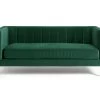 Habitat Vanessa Velvet 3 Seater Sofa - Green -Habitat 8463852 R Z001A