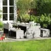 Habitat 2 Seater Space Saving Rattan Effect Patio Set - Grey -Habitat 8563350 R Z001A