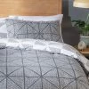 Habitat Stockholm Diamond Dash Grey Bedding Set - Single -Habitat 8671022 R Z001A