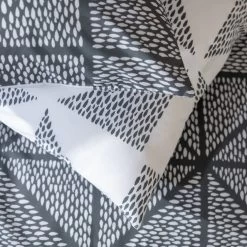 Habitat Stockholm Diamond Dash Grey Bedding Set - Single -Habitat 8671022 R Z003A