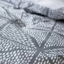 Habitat Stockholm Diamond Dash Grey Bedding Set - Single -Habitat 8671022 R Z006A