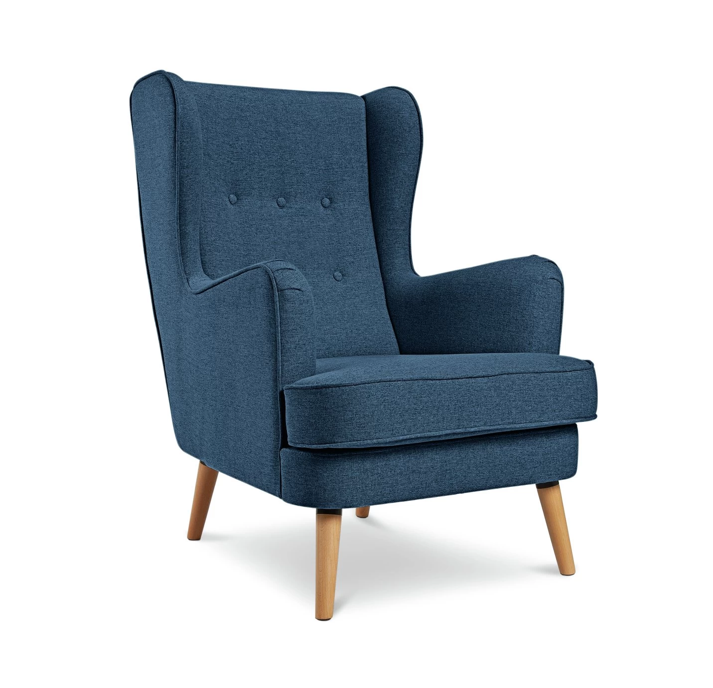 Habitat Callie Fabric Wingback Chair - Teal 7 Habitat Callie Fabric Wingback Chair - Teal - Image 5