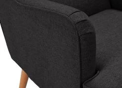 Habitat Callie Fabric Wingback Chair - Charcoal -Habitat 8729651 R Z006A