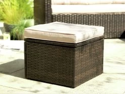 Habitat 4 Seater Rattan Effect Garden Sofa Set - Brown -Habitat 8735645 R Z006C