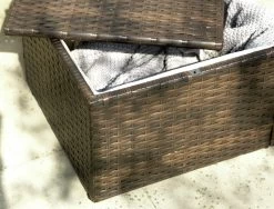 Habitat 4 Seater Rattan Effect Garden Sofa Set - Brown -Habitat 8735645 R Z007C