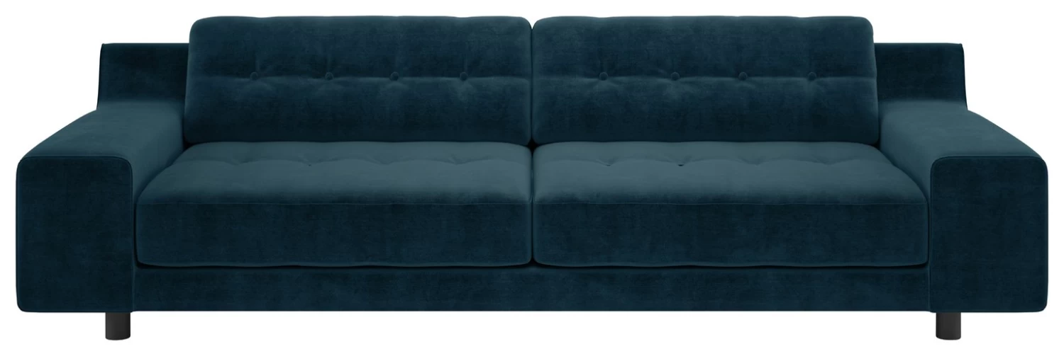 Habitat Hendricks Velvet 4 Seater Sofa - Ink Blue 3 Habitat Hendricks Velvet 4 Seater Sofa - Ink Blue