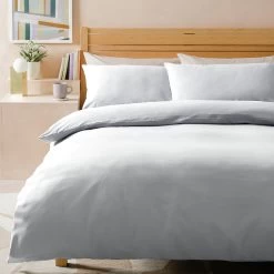 Habitat Stonewashed Cotton Plain White Bedding Set - Single -Habitat 8761781 R Z001A