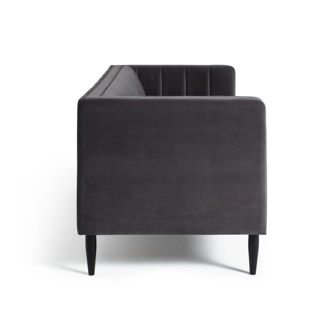 Habitat Vanessa Velvet 3 Seater Sofa - Grey 8 Habitat Vanessa Velvet 3 Seater Sofa - Grey - Image 6