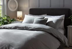 Habitat Cotton Rich Plain Grey Bedding Set - Single -Habitat 8797229 R Z002C