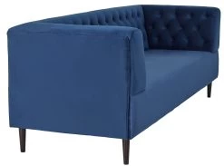 Habitat Blake Velvet 3 Seater Sofa - Navy Blue -Habitat 8802743 R Z004A