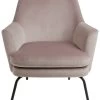 Habitat Celine Velvet Accent Chair - Pink -Habitat 8809708 R Z001A