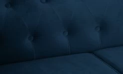 Habitat Chesterfield Velvet 2 Seater Sofa - Blue -Habitat 8817109 R Z005A