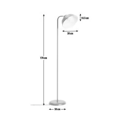 Habitat Benson Floor Lamp - Blue -Habitat 8846761 R Z001E