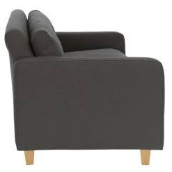 Habitat Chester Fabric Cuddle Chair - Light Feet - Charcoal -Habitat 8847492 R Z004A