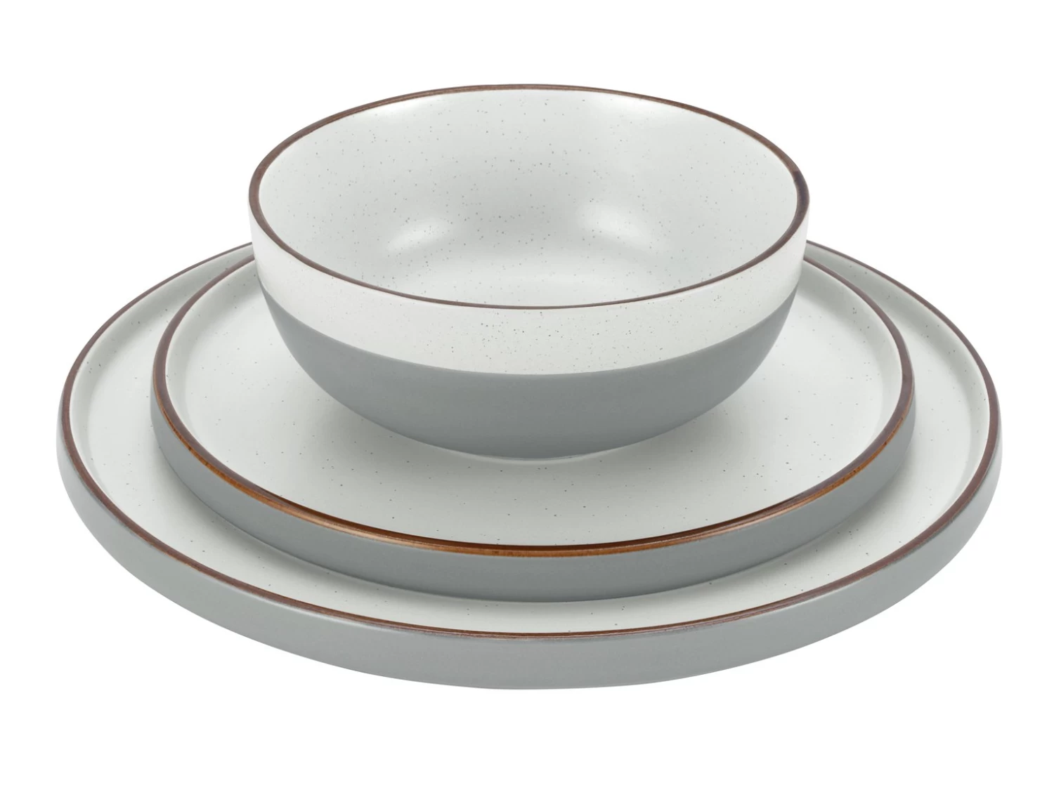Habitat Loft Living Speckle 12 Piece Dinner Set - Grey 5 Habitat Loft Living Speckle 12 Piece Dinner Set - Grey - Image 3