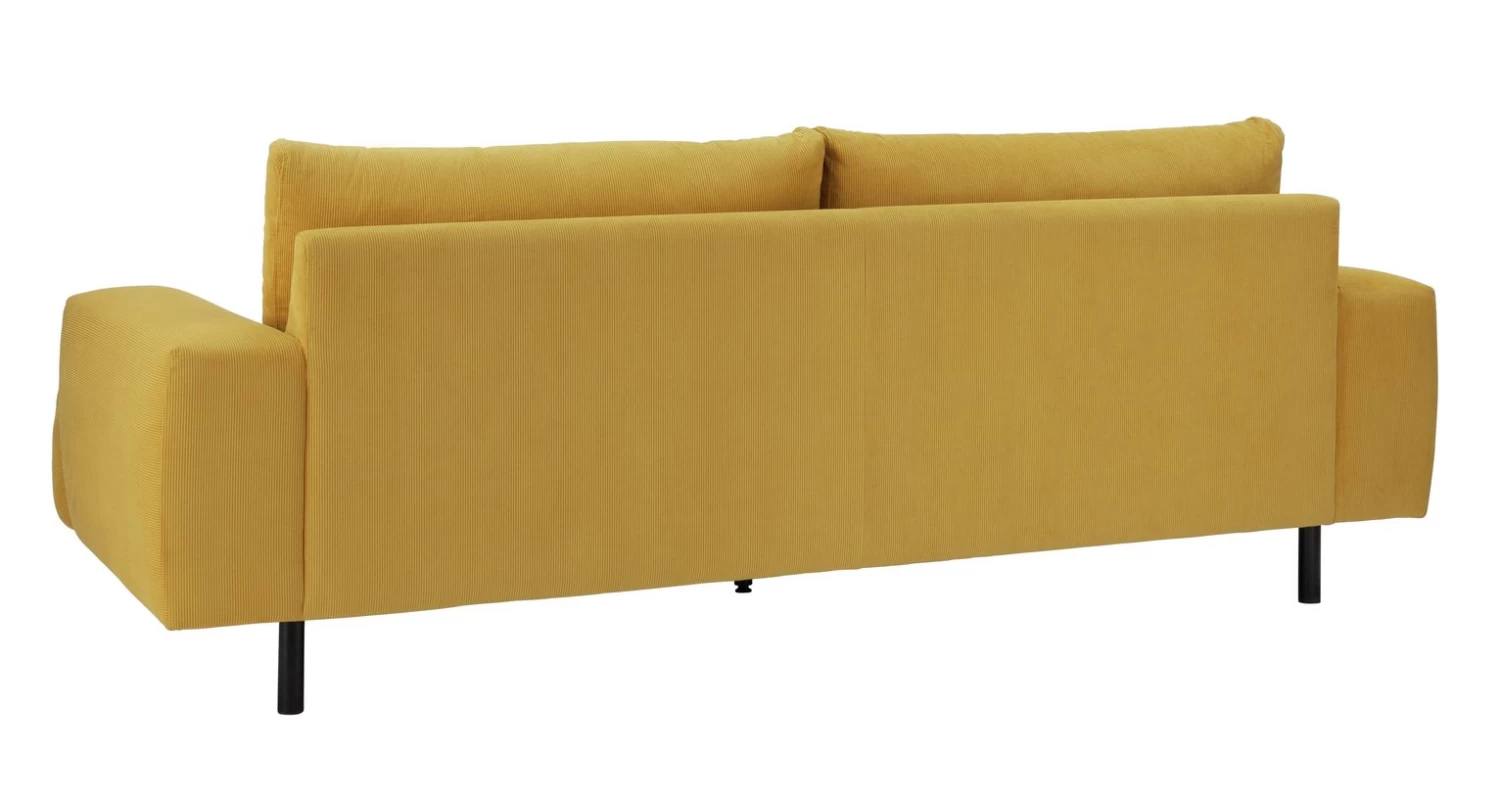 Habitat Julien Fabric 3 Seater Sofa - Yellow 9 Habitat Julien Fabric 3 Seater Sofa - Yellow - Image 7