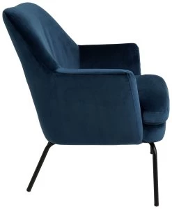 Habitat Celine Velvet Accent Chair - Blue -Habitat 8874702 R Z002A
